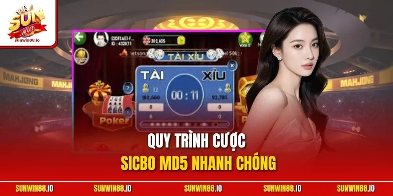 Tài Xỉu MD5 Go88 | Hình Thức Live Đình Đám Tại Sunwin 3 Sunwin Quy trình cược Sicbo MD5 nhanh chóng